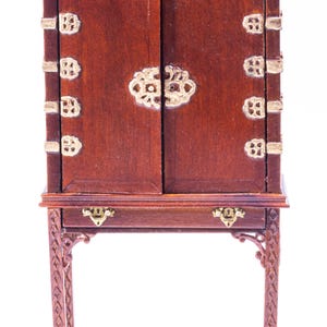 Dollhouse Miniature ~ Bespaq Asian Wooden & Black Cabinet