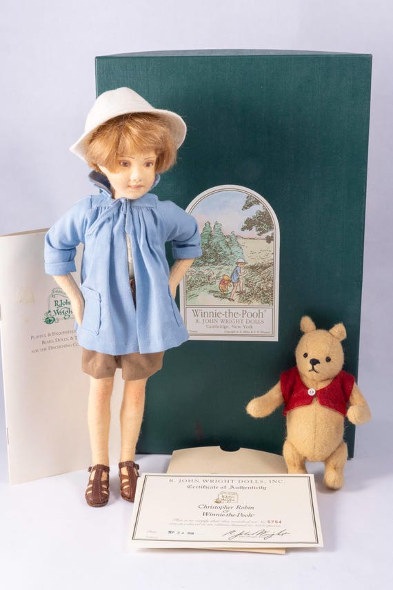 Doll Scale ~ Christopher Robin & Winnie the Pooh Doll and Plush