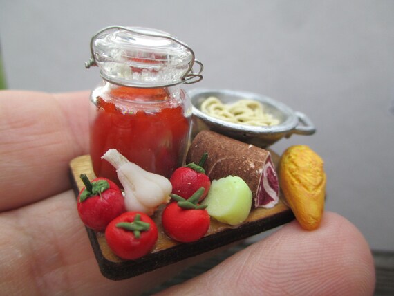 Dollhouse Miniature Jar of Italian Pasta