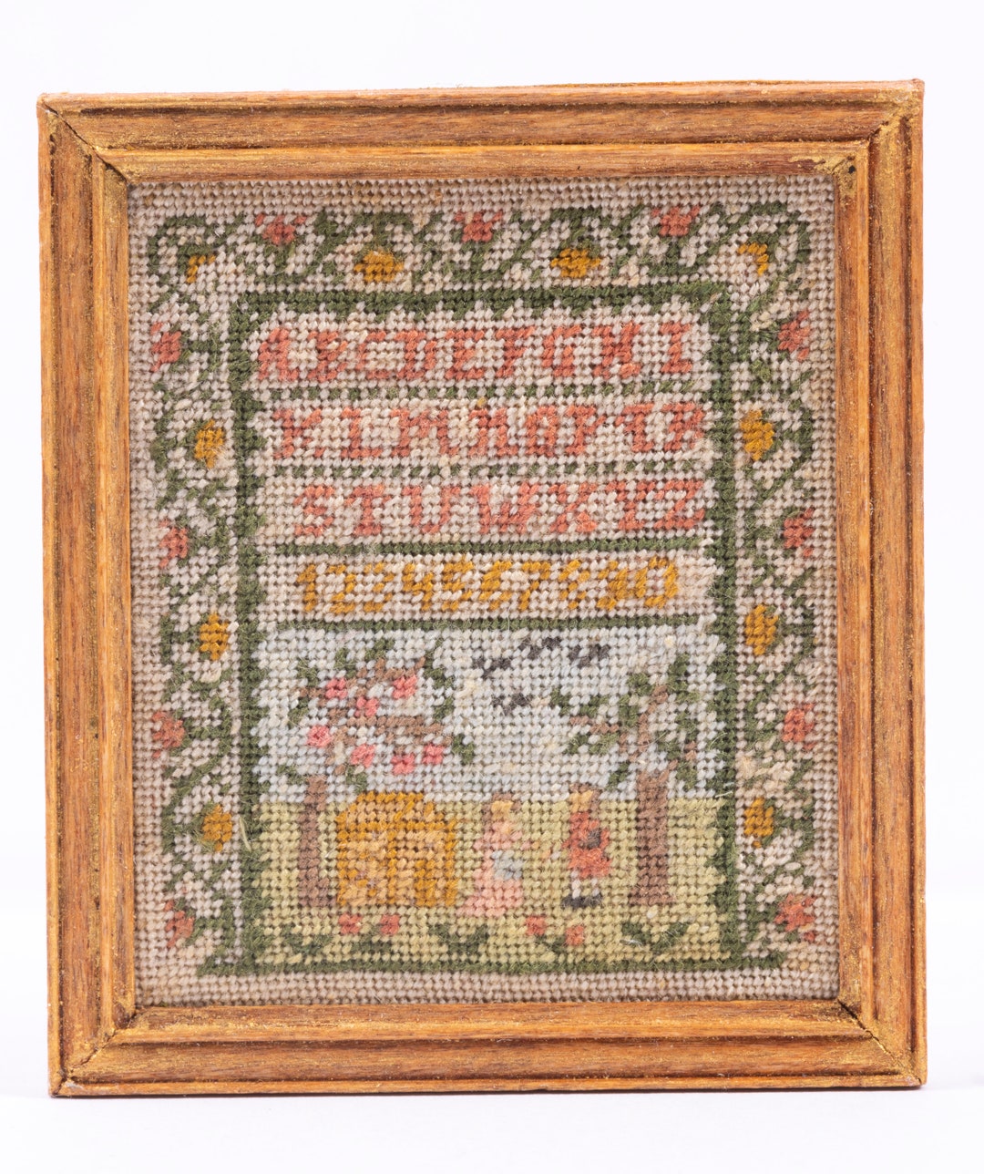 Dollhouse Miniatures Needlepoint Sampler Nicely Made Etsy