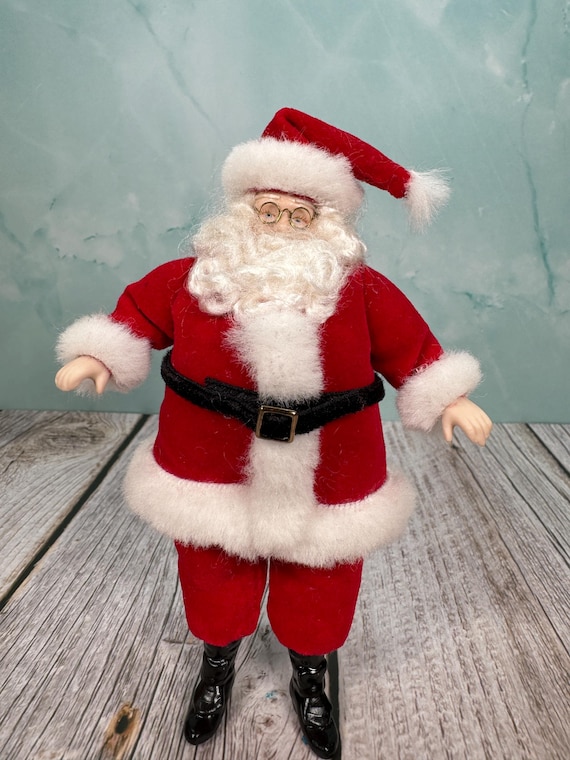 Santas by Donna ビンテージ サンタクロース人形 ハンドメイド Dollhouse Miniature ~ Artisan Handmade Porcelain Christmas Santa