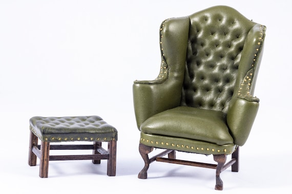 Dollhouse chair and ottoman sales