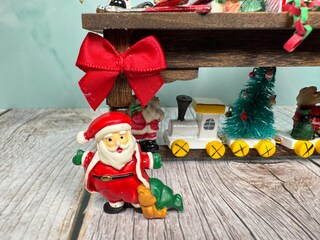 Set Accessori Natalizi In Miniatura Per Casa Delle Bambole Scala 1:12 | Omino Pan Di Zenzero, Albero, Caramelle E Bevande | Decorazione Fai Da Te