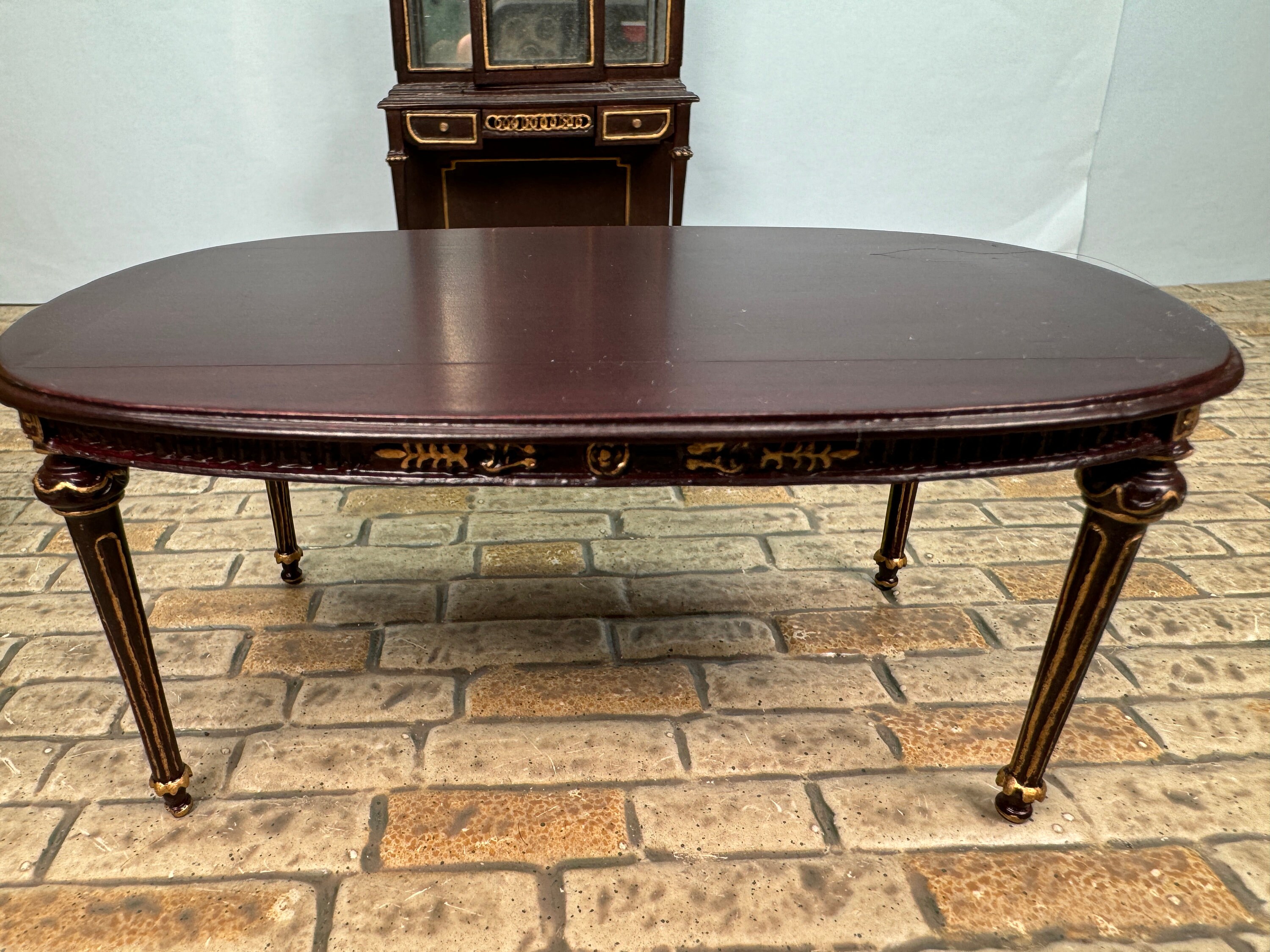 Miniatura Console Alexandria 6263 Per Casa Delle Bambole - Bespaq BPB Dipinta A Mano Scala 1:12