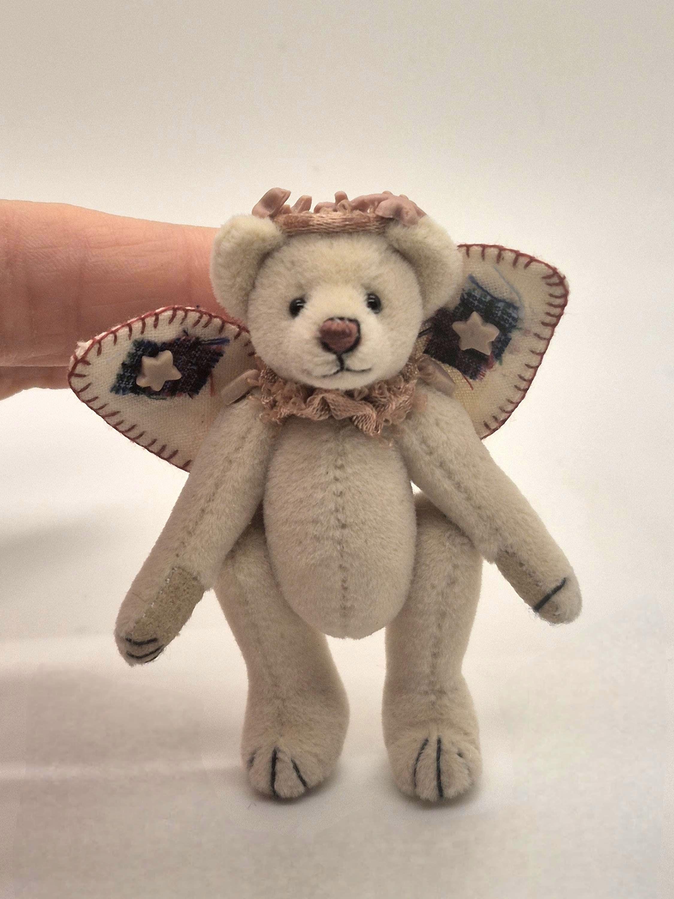 Dollhouse Miniature ~ Kelly Kilby Handmade White Teddy Bear W