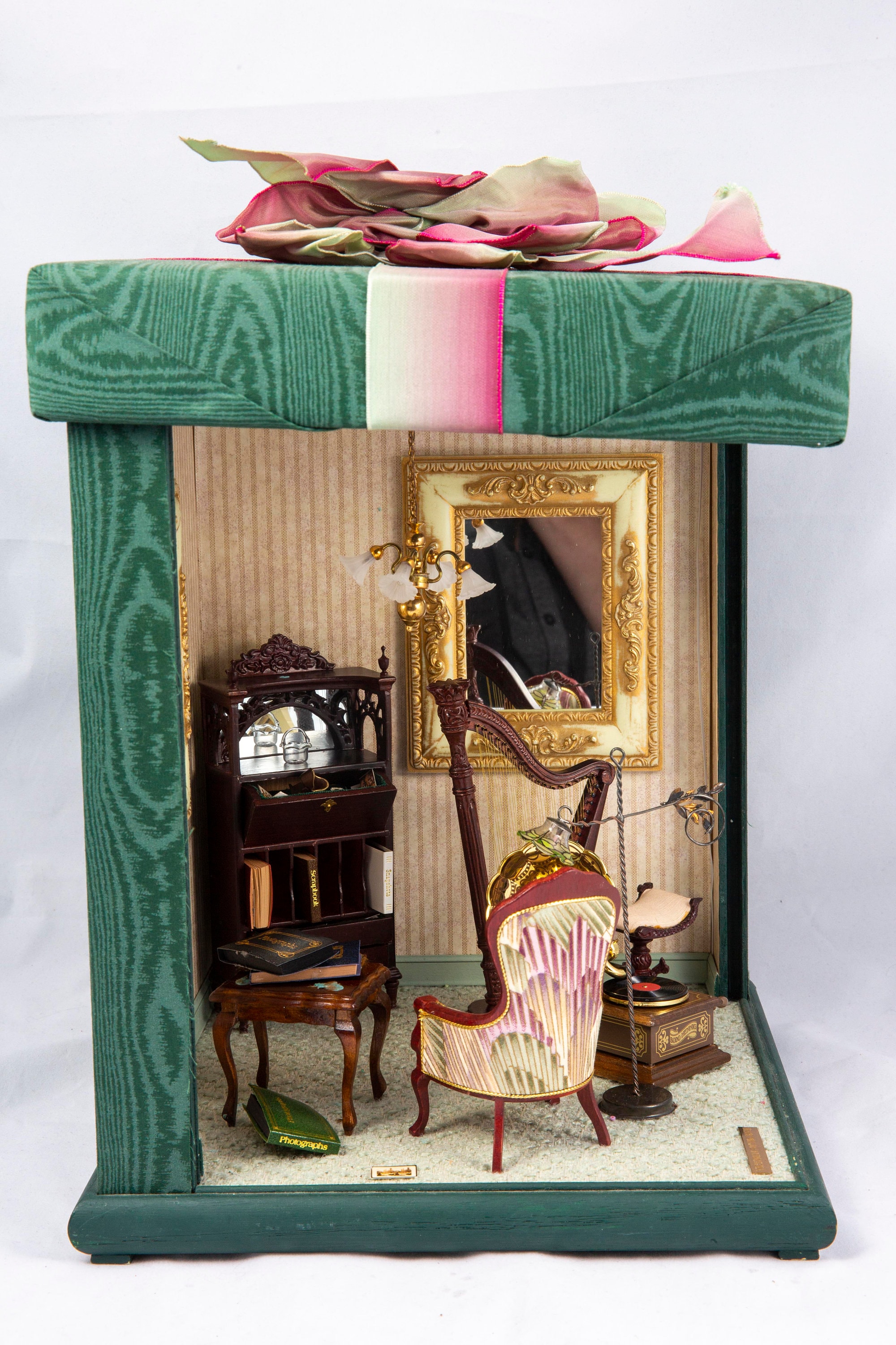 Melody Jane Puppenhaus Miniatur – Fliegenpilz-Shelter-Gemälde Mit Weißem Rahmen Im Maßstab 1:12