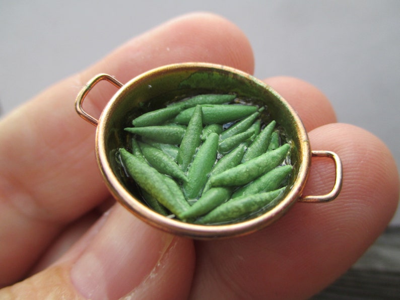 Dollhouse Miniature Size Can Green Beans
