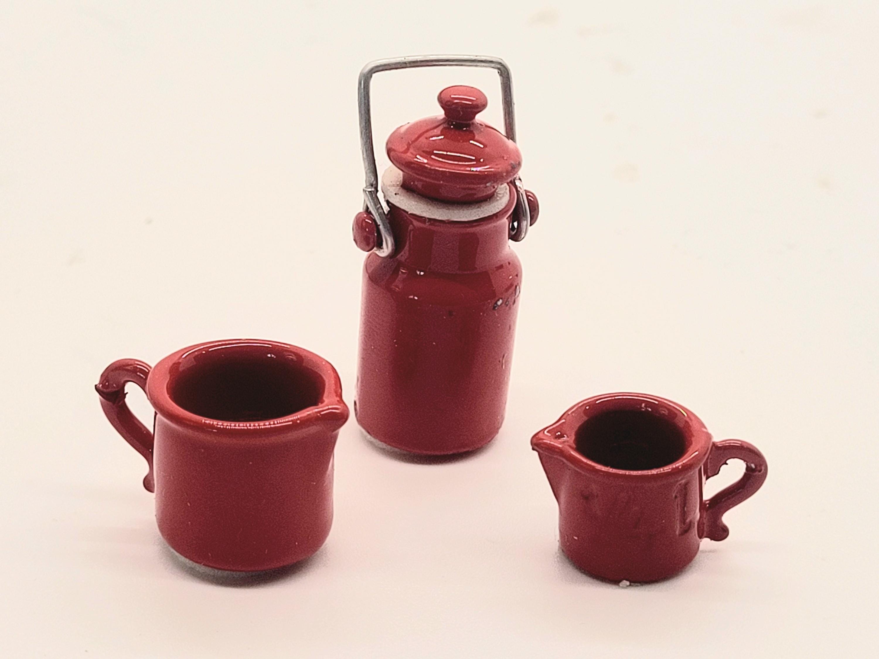 ミニチュア家具　ドールハウス　Dora Kuhn ドイツ　おまとめ　９点 Vintage Dora Kuhn W Germany Blue Dollhouse Furniture Bedroom