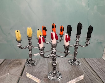 Casa Delle Bambole Candela Alta Finitura Nera Decorazione In - Foto 4