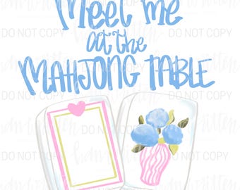Mahjong Social Club Mahj On Dot Crack Bam Mahjong Tiles Meet Me at the Mahjong Table Cute Mahjong png