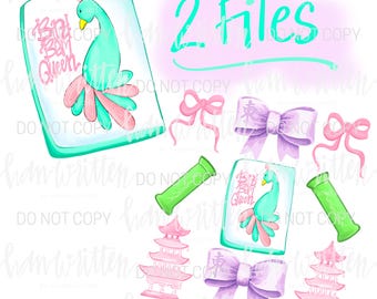 Mahjong Tile Coquette Design Cute Mahj Teee Design Crack Bam Dot Bird Bam Queen Mahj png Peacock Cute Mahjong Stuff Mahjong with Mah Girls