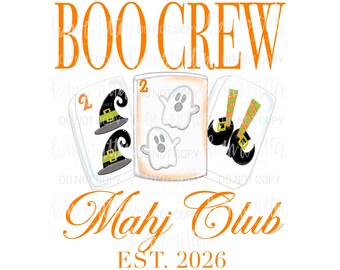 Mahjoween Mahj Halloween Dot Crack Bam Boo Ghost Pumpkin Mahj Mahjong Mahjong Bams and Boos Mahj Crew