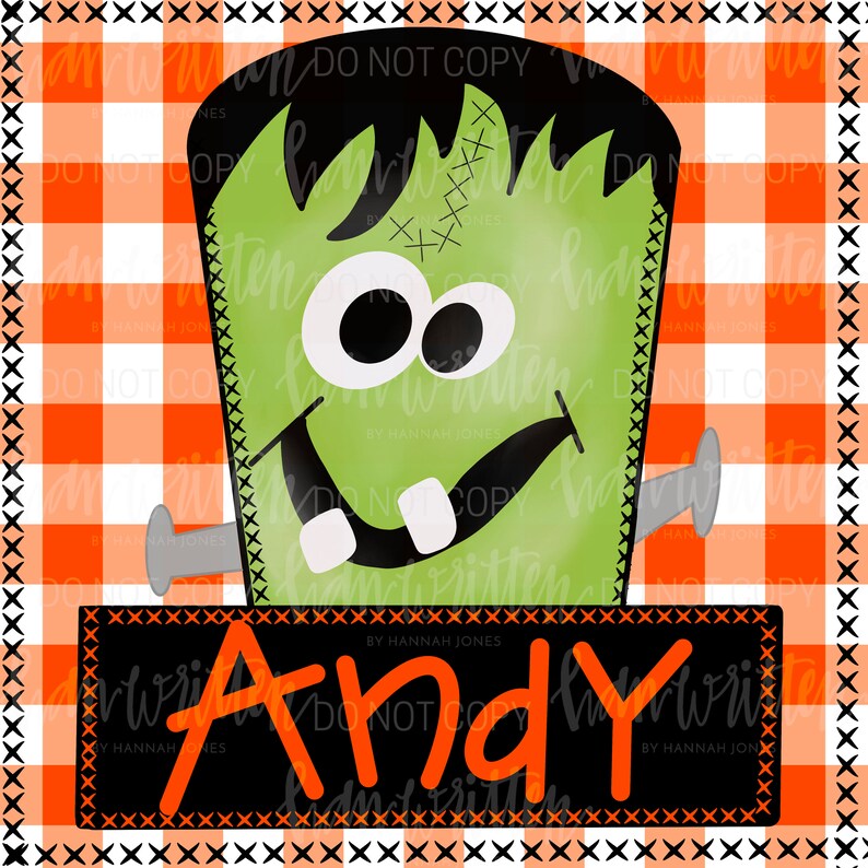 Halloween Design Png Design for Kids Monster Png Design Cute Appliqué ...