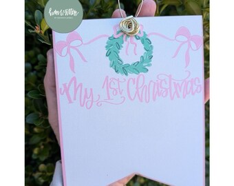 Adorno navideño para bebé, ideal para niñas, estilo millennial. Regalo perfecto para recién nacidos.