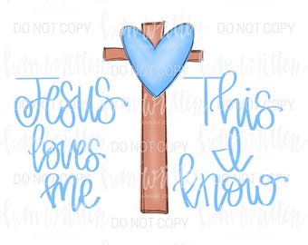 Jesus Loves Me | Jesus loves the little children | Christian png design | God Says | kids Christian cross png