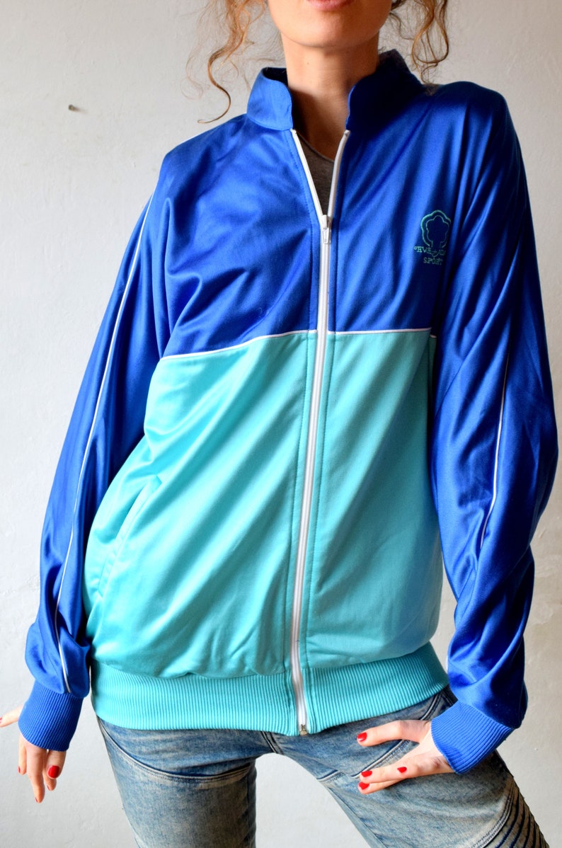 Vintage Sport Jacket Men Workout Jacket Women Bomber Jacket Etsy