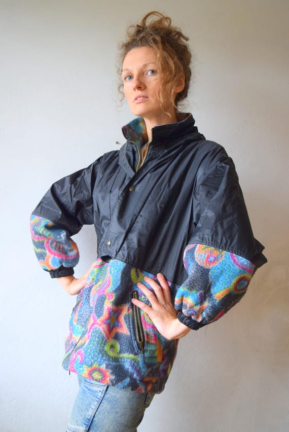 Vintage ski jacket, Women snow jacket, Colorblock… - image 2