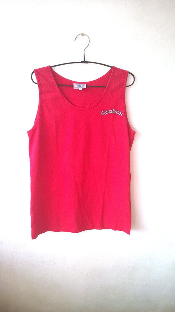 chaqueta reebok vintage hombre rojas