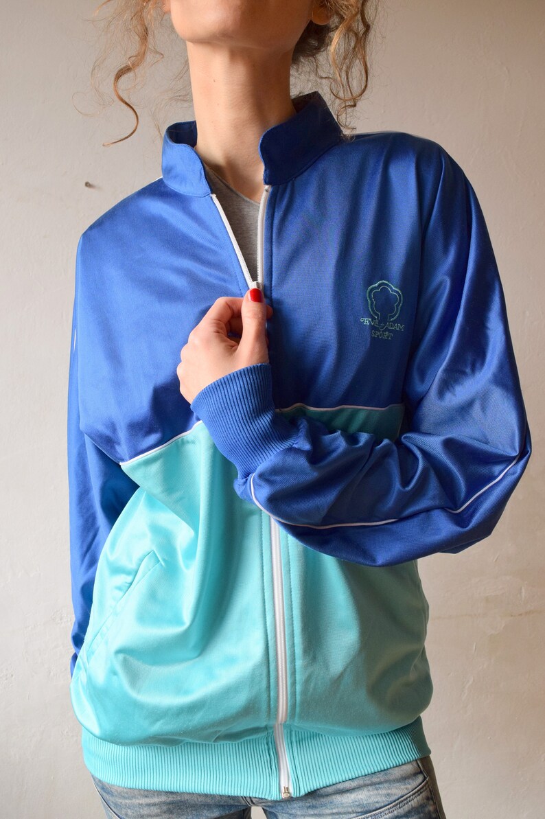 Vintage Sport Jacket Men Workout Jacket Women Bomber Jacket Etsy