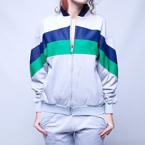 Vintage sports suit, workout set, 90s tracksuit, women tracksuit, windbreaker, sport jacket,  sports wear, S, small, 36