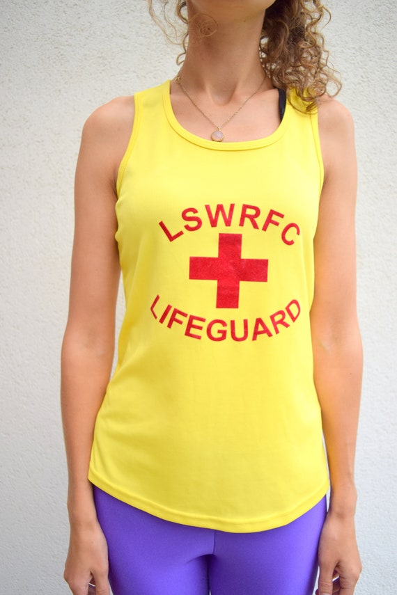 Lifeguard beach shirt, Baywatch tank top, sleevel… - image 3