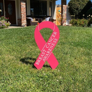 Breast Cancer Awareness, Engraved Wood Sign