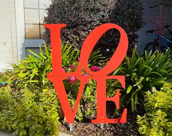 Valentine's Day LOVE Letters Wood Sign for the Yard