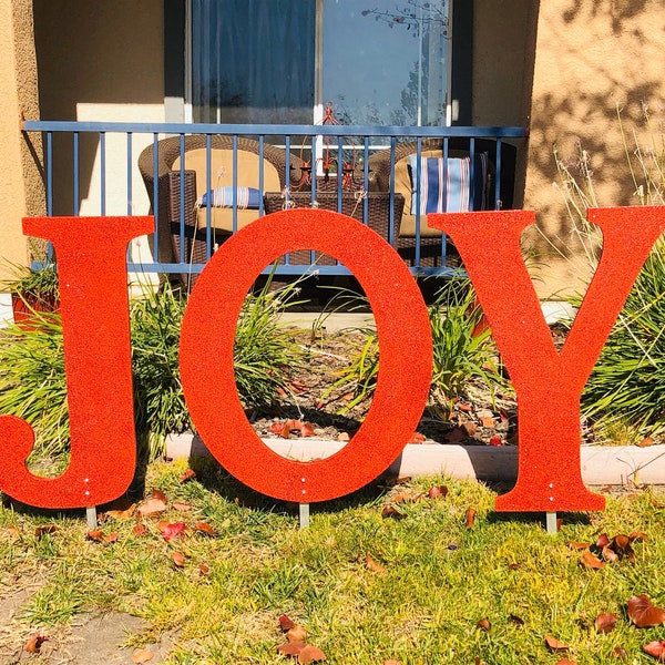 Joy Christmas Sign Etsy