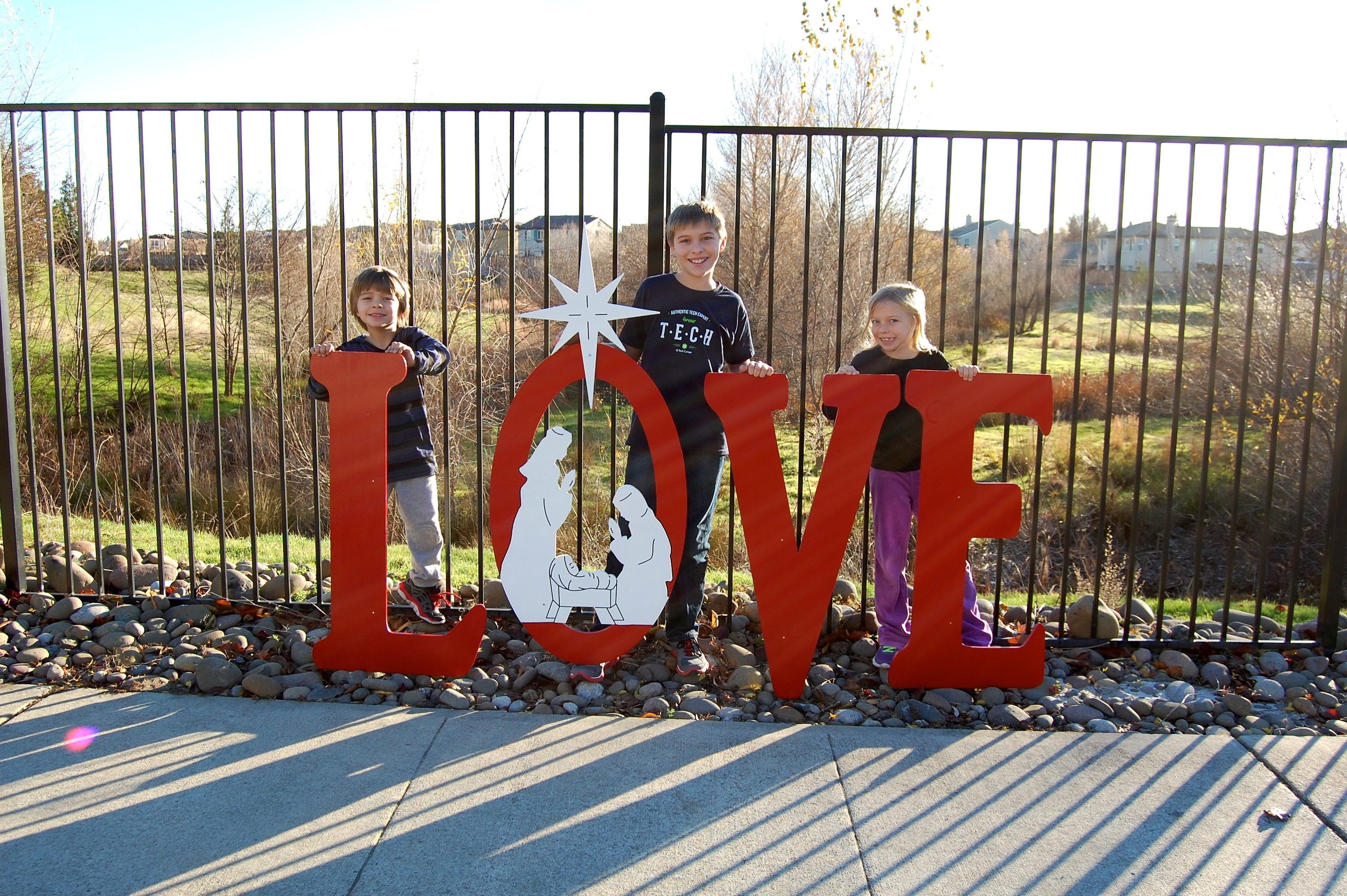 32 Christmas Yard Decor Ideas for a Festive Lawn 21 Large LOVE Nativity Sign Outdoor Christmas Yard Art Religious…