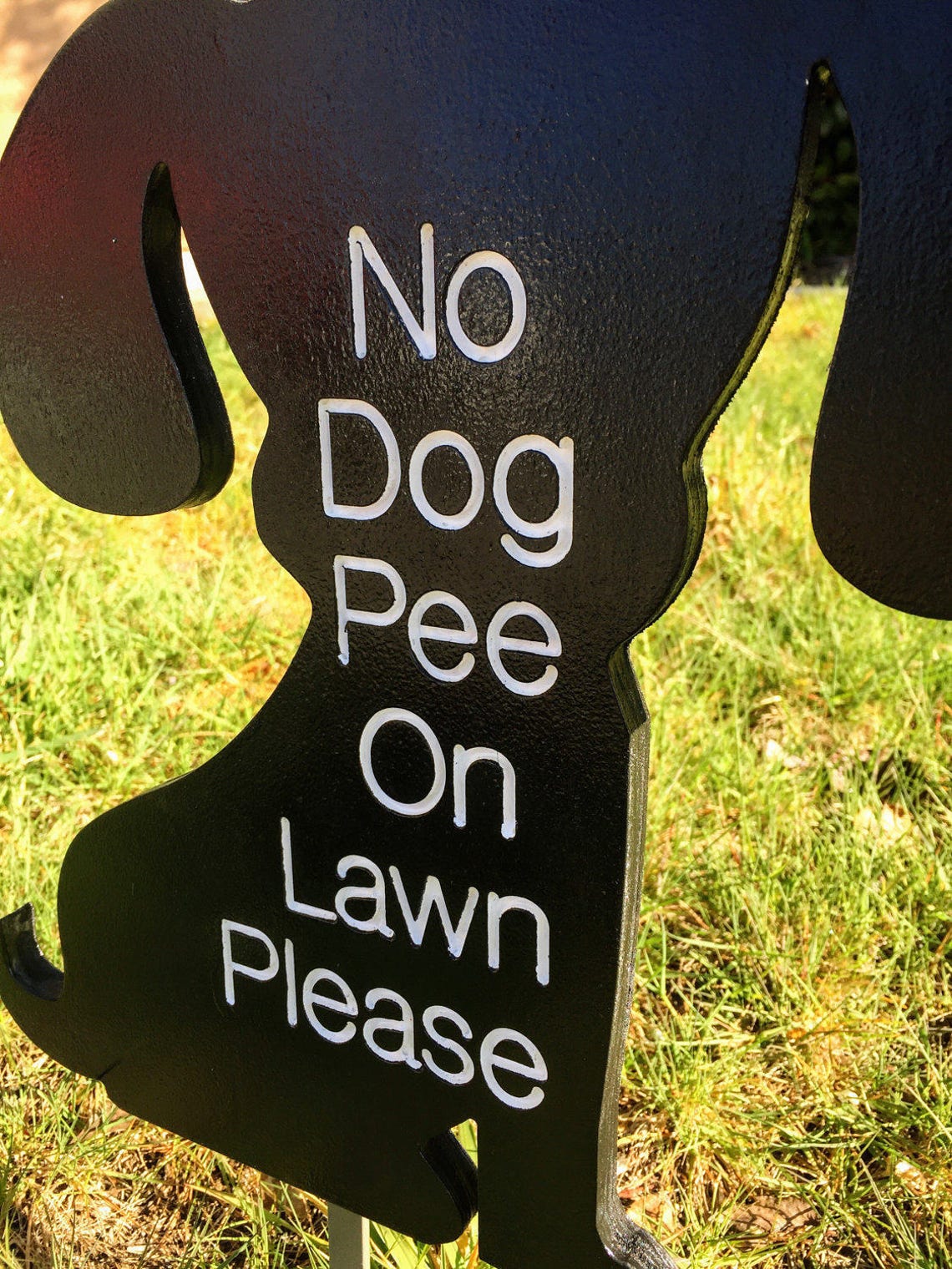 Dog Sign No Dog Pee Lawn Sign Etsy