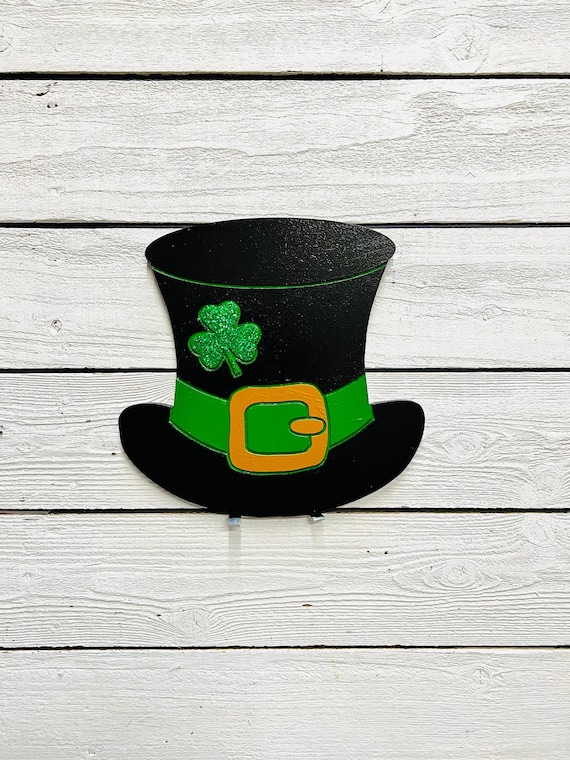 Black leprechaun sales hat