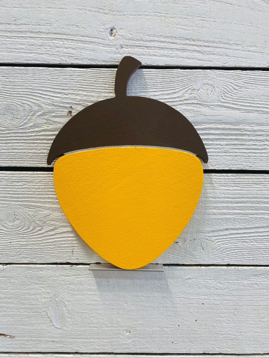 Acorn Engraved Wood Yard Art Sign Etsy