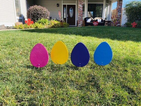 Easter Egg Set, Wood Spring Signs