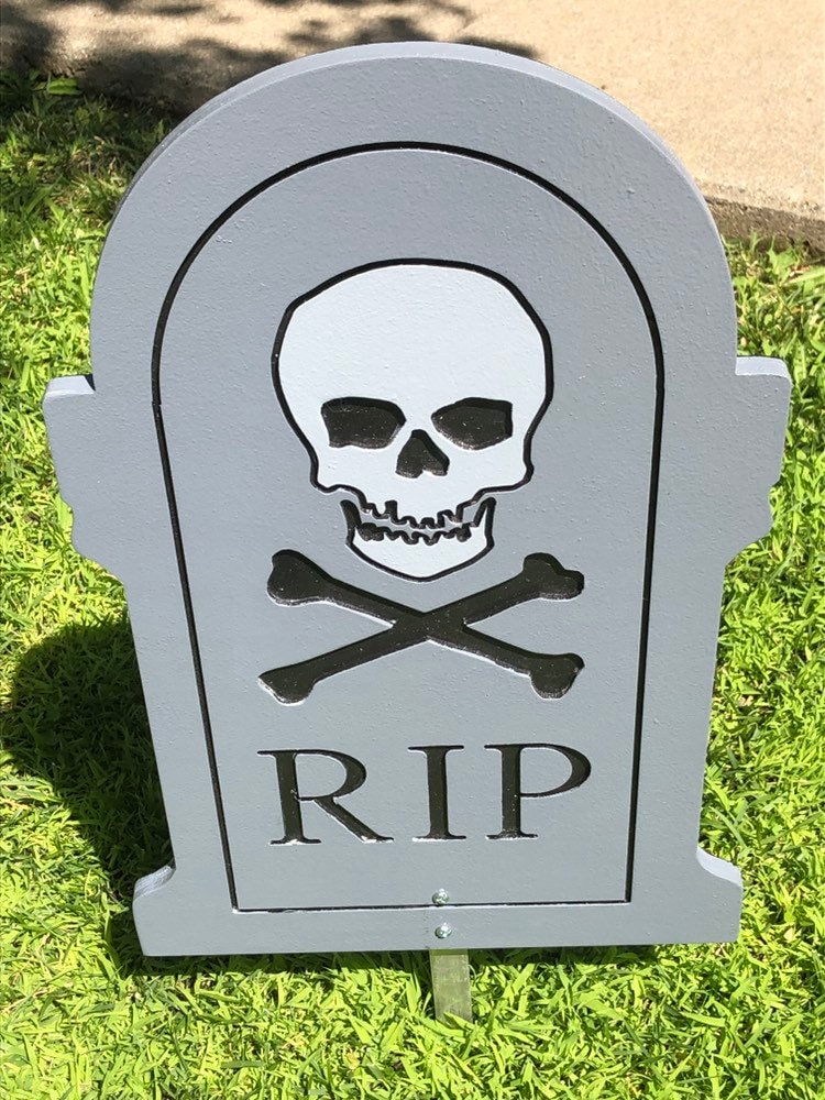 Halloween Rip Grave with skull 28153141 PNG