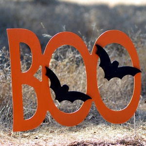 Halloween Boo With Bats Yard Sign