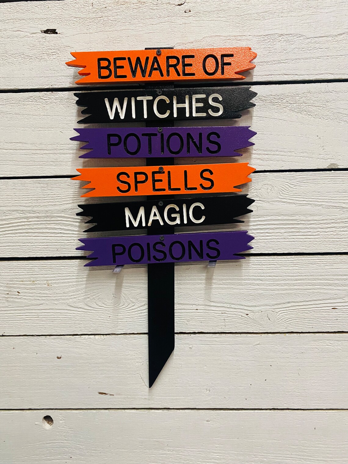 Set of 6 Halloween Arrows Wood Engraved Yard Art - Etsy