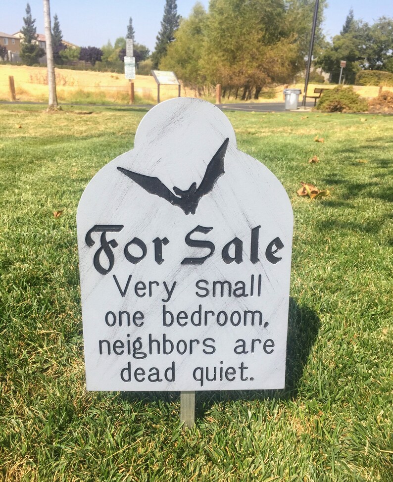 Halloween Tombstone for Sale Engraved Wood Halloween Decor Etsy