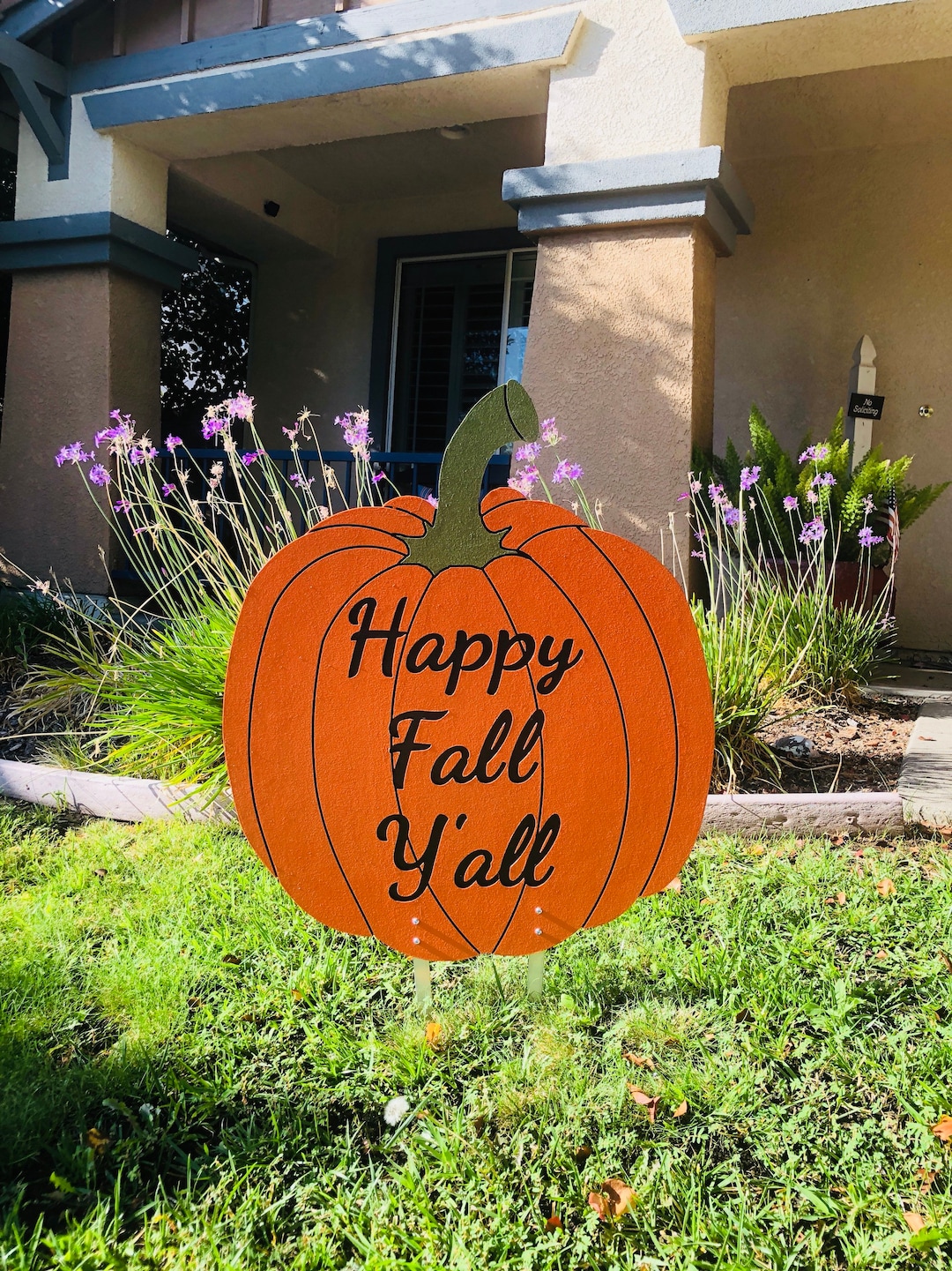 Happy Fall Y’all Engraved Wood Pumpkin | Fall Porch, Yard, or Wall ...