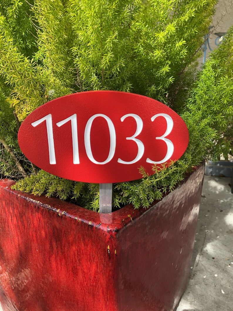 Address Numbers Engraved Wood Plaque Etsy