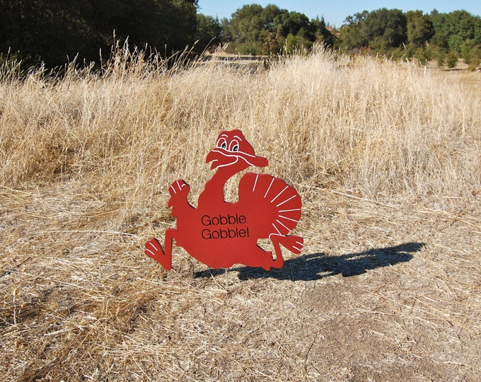 Thanksgiving Turkey Running Wood Yard Art - Etsy