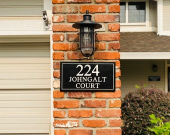 Address Plaque Engraved Wood Sign, Client Or Homeowner Gift