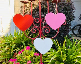Wood Hearts For Valentine Decorating, Hanging or Yard Art