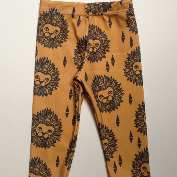 SALE-Lion Head organic cotton leggings