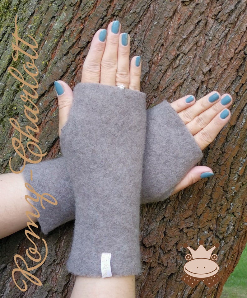 Super weiche Damen Stulpen, Armstulpen, Handschuhe, Pulswärmer aus Wollwalk Wolle: Merinoart. 8 verschiedene Farben zur Auswahl Bild 5