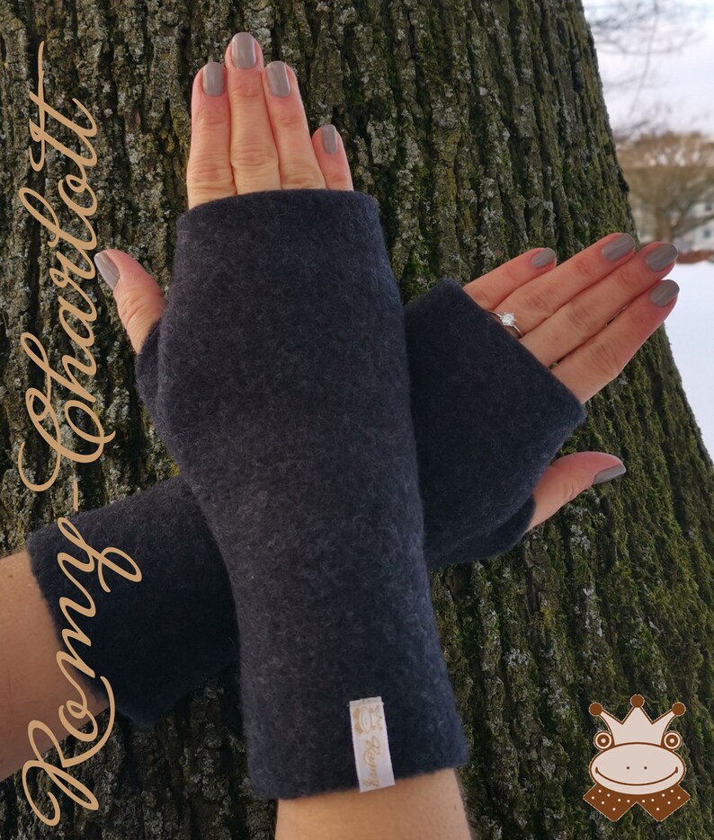 Super weiche Damen Stulpen, Armstulpen, Handschuhe, Pulswärmer aus Wollwalk Wolle: Merinoart. 8 verschiedene Farben zur Auswahl Bild 8