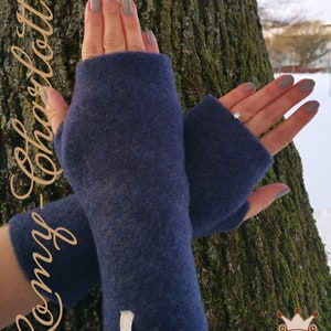 Super weiche Damen Stulpen, Armstulpen, Handschuhe, Pulswärmer aus Wollwalk Wolle: Merinoart. 8 verschiedene Farben zur Auswahl Bild 3