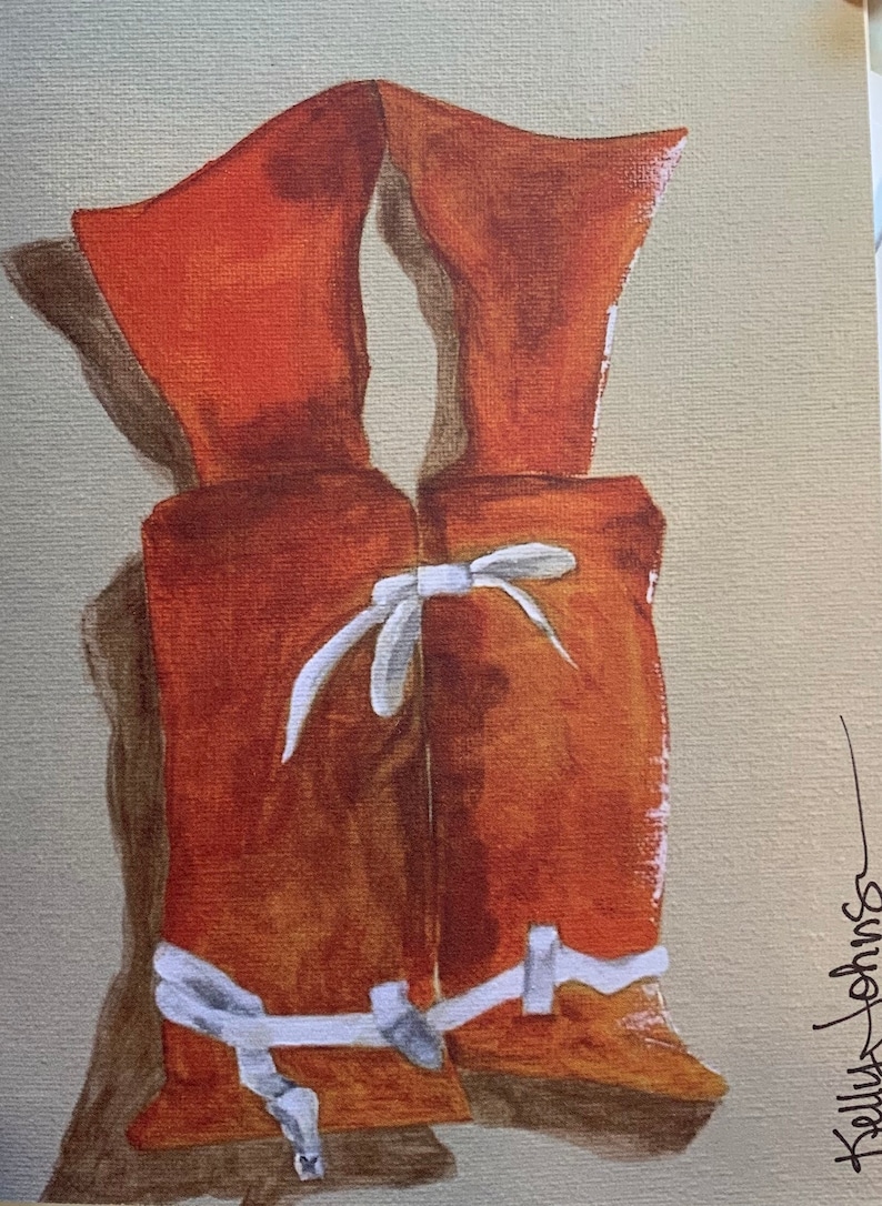 Vintage Life Jacket Set of 4 Blank Cards Etsy