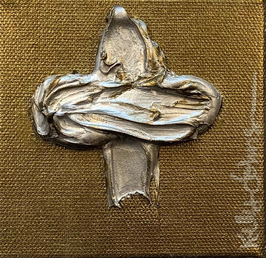Triple Cross Hand Painted Acrylic Cross
