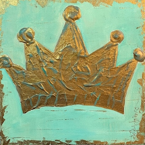 Prince’s Crown Acrylic Painting on Wrapped Canvas.