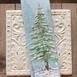Winter Time Tree original acrylic painting on wrapped canvas